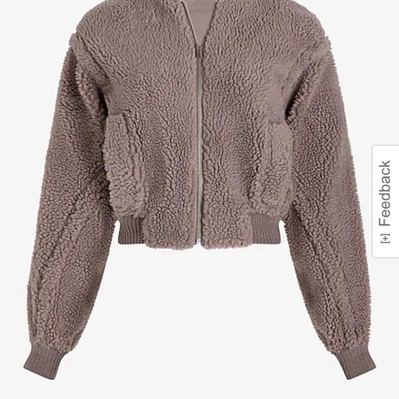 Express Teddy Bomber Jacket - Picture 4 of 7